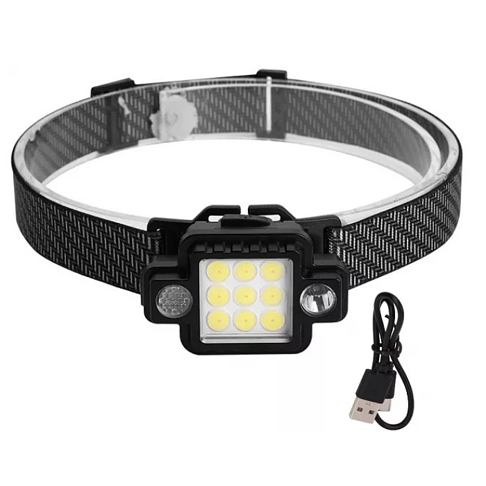 Lanterna De Cap Led Cob Kl W Lm Usb Magnet Tu